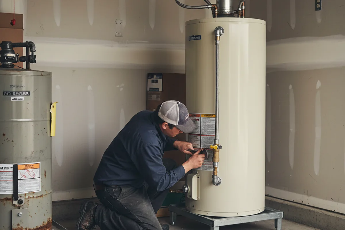 Water heater and shutoff valve replacement in Placerville